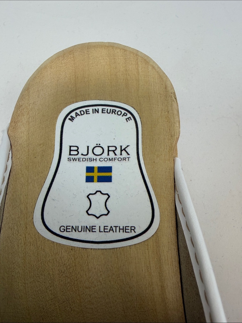 Bjork Lilly Floral Leather Wood Open Back Swedish Clogs EU 39 US 8.5 - Picture 2 of 6